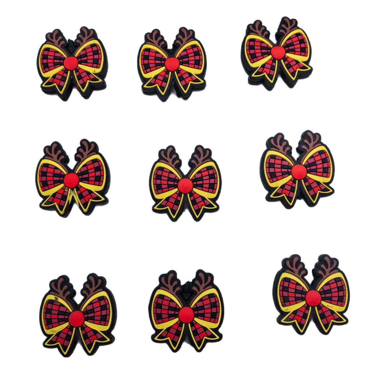 Wholesale 10pcs/pack 2D Christmas  Cartoon Focus Beads  DIY Silicone Beads